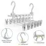 IEOKE Pants Hangers 2 Pack, 6-in-1 Multi-Function Trousers Hangers with Clips, Plastic Hangers for Heavy Duty Ultra Thin Space Saving IEOKE Pants Hangers 2 Pack, 6-in-1 Multi-Function Trousers Hangers with Clips, Plastic Hangers for Heavy Duty Ultra Thin Space Saving