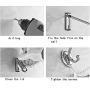 Stainless steel wall-mounted towel rack Pack of 2 Ancient European Art Carved Coat Robe Hooks Wall Mounted Kitchen Bathroom Single Towel Hooks Hats Clothes Hanger Decorative Hooks Storage Bathroom she