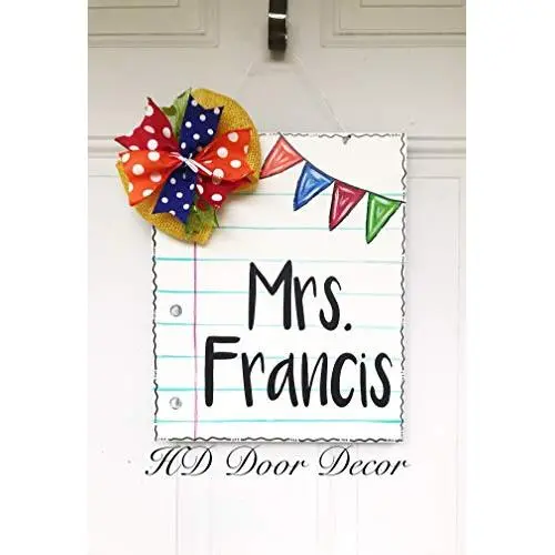 personalized teacher classroom sign teacher name door hanger personalized teacher classroom sign teacher name door hanger