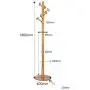 KXBYMX Clothes Hanger Floor Solid Wood Coat Rack Bedroom Hanging Clothes Household Clothes Rack -Multifunctional Coat Rack (Color : A)