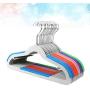 TOPBATHY 10pcs Plastic Hangers Non-Slip Hangers Portable Clothes Hangers for Home Outdoor Outside Mixed Color