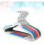 TOPBATHY 10pcs Plastic Hangers Non-Slip Hangers Portable Clothes Hangers for Home Outdoor Outside Mixed Color