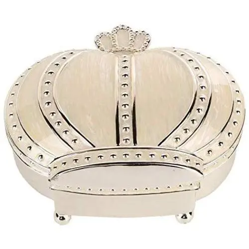 Cimenn Rings Storage Box, Classic Retro Crown Jewelry Collection Case Organizer Cimenn Rings Storage Box, Classic Retro Crown Jewelry Collection Case Organizer