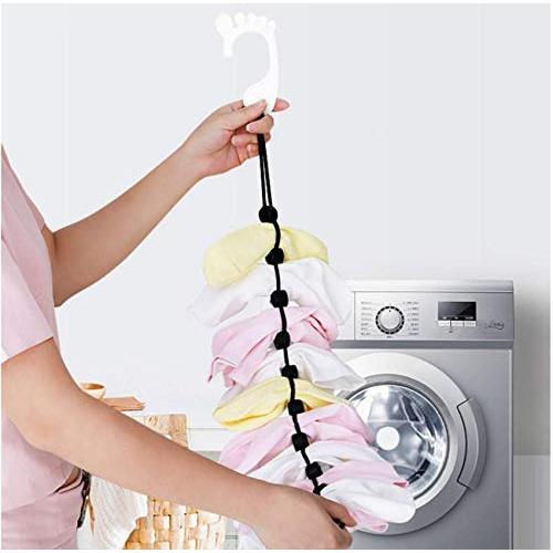 5pcs Random Color Portable Bathrooms Cloth Hanger Rack Clothespin Clothes Hangers Socks Saving Space Hanger Cabide Underwear Sock Cleaning Aids