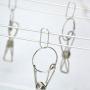 Rose Auroma Stainless Steel Clothes Drying Rack Sock Hanger with 20 Overstriking Wire Clothespins, Drying Hanger for Drying Clothing Towels/Diapers/Underwear/Bars