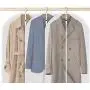 Perber Hanging Garment Bag Lightweight Clear Full Zipper Suit Bags (Set of 10) PEVA Moth-Proof Breathable Dust Cover for Closet Clothes Storage -24 x 40/10 Pack