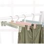 10PC Hangers for Clothes Plastic Clip Stand Hanger Pants Skirt Kid Clothes Adjustable Pinch Grip Carbide Random Color