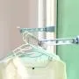 Falytemow Portable Window Drying Rack Clothes Hangers Holder Window Frame Door Windowsill Balcony Laundry Drying Rack Pack of 2