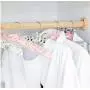 5pcs Random Color Sponge Cotton Satin Padded Coat Clothes Suit Dress Hangers Rack 5pcs Random Color Sponge Cotton Satin Padded Coat Clothes Suit Dress Hangers Rack