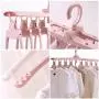EvaroFly Multipurpose Folding Hanger, Save Space Storage Clothes Hanger, Household Travel -White 52x42cm