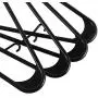 SMART ONYE Pack of 50 Everyday Standard Premium Plastic Hangers Black-Durable & Slim Space Saving Tubular Clothes Hangers