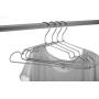 KOOBAY 30Pack 16.5inch Silver Aluminum Laundry Wire Clothes Shirt Coat Suit Hangers with PVC-Coated and Notches