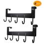 Rongyuxuan Over The Door Hook Hanger, Aluminum Over The Door Hanger Heavy Duty Organizer Rack for Coats, Hoodies, Hats, Scarves, Leashes, Bath Towels, Robes,Clothing - 2 Pack Rongyuxuan Over The Door Hook Hanger, Aluminum Over The Door Hanger Heavy Duty Organizer Rack for Coats, Hoodies, Hats, Scarves, Leashes, Bath Towels, Robes,Clothing - 2 Pack