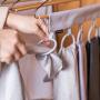 HJYPYJ Magic Hanger,Portable Folding Hanger,Washable Space-Saving Organizer Hanger Reasonable Spacing/Gray / 1 pcs