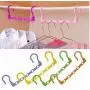 5-Hole Space Saving Plastic Clothes Hanger 10pcs Hanging Organizer Windproof Multi-Port Hook Random Color 5-Hole Space Saving Plastic Clothes Hanger 10pcs Hanging Organizer Windproof Multi-Port Hook Random Color