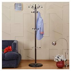 YMJ Standing Coat Racks 175CM Metal Hall Trees Coat Rack Stand 10 Hooks Clothes Stand Tree Stylish Hat Coat Rail Stand Rack Clothes Jacket Storage Hanger Organiser Coat Racks