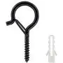 TERMATH 25 Pack Q Hangers, Safety Buckle Design, Windproof Screw in C Hooks for Outdoor Light String, Plant Baskets, Wind Chimes, Bird Feeder, Christmas Party Lights TERMATH 25 Pack Q Hangers, Safety Buckle Design, Windproof Screw in C Hooks for Outdoor Light String, Plant Baskets, Wind Chimes, Bird Feeder, Christmas Party Lights
