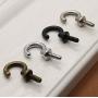 KFZ Hooks,Wall Ceiling Hook,Hat and Coat Hook,Cup Hook,HAO-SPN0001 Zinc Alloy Clothes Hanger (4PACK, SPN0005-Black Antique Coffee)