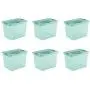 Sterilite 15057Y06 25 Qt, 24L Fresh Scent Box, Aqua Tent base with Aqua Chrome Lid & Teal Splash Latches, 6-Pack Sterilite 15057Y06 25 Qt, 24L Fresh Scent Box, Aqua Tent base with Aqua Chrome Lid & Teal Splash Latches, 6-Pack