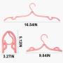 ONESWI 10 PCS Travel Hangers - Portable Folding Clothes Hangers Travel Accessories Foldable Clothes Drying Rack for Travel（Pink and Blue）