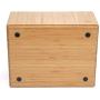 Bamboo Storage Boxes Multi-Purpose Organizer for Kitchen Supplies Holder, Fruit Bin, Cabinets, Pantry with built in handles, stackable, 11” x 14” x 6.5”