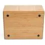 Bamboo Storage Boxes Multi-Purpose Organizer for Kitchen Supplies Holder, Fruit Bin, Cabinets, Pantry with built in handles, stackable, 11” x 14” x 6.5”