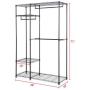 GJH One Closet Organizer Garment Rack Home Shelf Portable Clothes Hanger 48&quotx18&quotx71"
