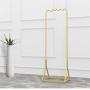 Coat Racks Home Storage Floor-Standing Solid Wood Wavy Hanger Coat Rack for Bedroom Living Room Door Hanger Multifunctional (Size : 39-inches）