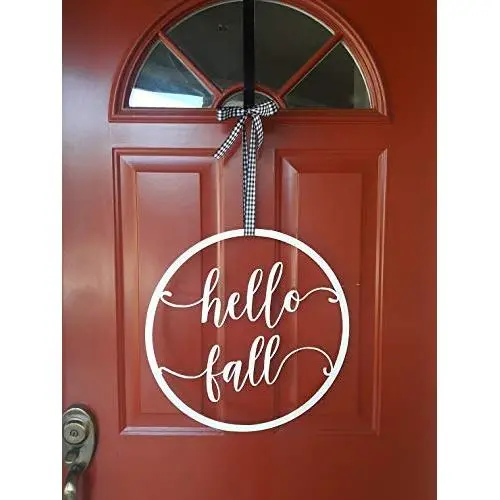 Hello Fall, Hello Fall Door Hanger, Fall Decor, Door Hanger Hello Fall, Hello Fall Door Hanger, Fall Decor, Door Hanger