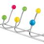 STARVAST 10 Knobbed Back Door Hanger Hook, Over The Door Hook Organizer Stainless Steel door Hook Rack for Coat, Robe, Jacket, Belt, Hat, Keys, No Tools Required