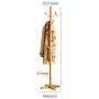 HTDZDX 10 Hooks Coat Rack Clothes Stand Hat Handbag Hanger Hall Tree Solid Wood 181 cm(71.3 in) (Color : B)