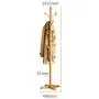 HTDZDX 10 Hooks Coat Rack Clothes Stand Hat Handbag Hanger Hall Tree Solid Wood 181 cm(71.3 in) (Color : B)