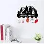 Star Wars Wall Door Hooks 20LB(Max) Quality Black Wood Made -Light in Weight-Easy to Install -Five Metal Hooks (Star 5)