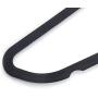 YEVIOR 50pcs 17.71 X 0.2 X 9.65 Inch Plastic Flocking Clothes Hangers with Rail Black YEVIOR 50pcs 17.71 X 0.2 X 9.65 Inch Plastic Flocking Clothes Hangers with Rail Black