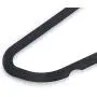 YEVIOR 50pcs 17.71 X 0.2 X 9.65 Inch Plastic Flocking Clothes Hangers with Rail Black