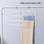 Multi Layers Trousers Hanger,Clothes Pants Hangers, Trouser Hangers,3 Layers Multifunctional Closet Hanger Swing Arm Space Save Closet Storage Organizer for Scarf, Trouser(Grey)
