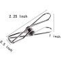 Swity Home Clothes pins Stainless Steel Clothespin 2.2inch Clothesline Utility Clips Hooks 40pack Clothes Drying Hanger Wire Laundry Clip Multi-Purpose Hooks for Home/Office