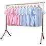 PLLP Drying Rack Hangers Airer Drying Rack Floorstanding Singlerod Stainless Steel Indoor Hangers Bedroom Fold Balcony Hanger Clothes Rack