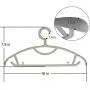 Plastic Clothes Hanger, Extra Thick Plastic Wide Shoulder Adult 360 Degrees Rotate Slip Resistant Standard Clothing Hanger Ideal for Everyday Use White 20 Pack Plastic Clothes Hanger, Extra Thick Plastic Wide Shoulder Adult 360 Degrees Rotate Slip Resistant Standard Clothing Hanger Ideal for Everyday Use White 20 Pack