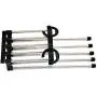 difftyle Multifunction Stainless Steel Magic Trousers Hanger Clothes Drying Racks Pants Closet Cabide (Black)