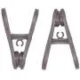Corodo Hanger Clips 60 Pack, Multi-Purpose Hanger Clips for Hangers, Grey Finger Clips for Plastic Clothes Hangers, Pants Hangers Clips