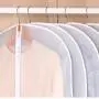 pekox 10Pack (24&quotx11&quotx2") Storage Travel Shoulder Covers for Clothes Clothing dust Cover Dust Bags Cover Dress Bag Hanging Garment Bag US