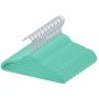 TQVAI 50 Pack Kid Velvet Clothes Hangers Non Slip Space Saver, Mint Green