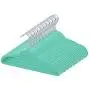 TQVAI 50 Pack Kid Velvet Clothes Hangers Non Slip Space Saver, Mint Green TQVAI 50 Pack Kid Velvet Clothes Hangers Non Slip Space Saver, Mint Green