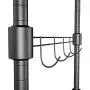 PaPafix Heavy Duty Wire Shelving Unit Garment Rack,Portable Clothes Closet Wardrobe Storage Organizer, with Hanger Bar Wheels+2 Pair Side Hooks, Black PaPafix Heavy Duty Wire Shelving Unit Garment Rack,Portable Clothes Closet Wardrobe Storage Organizer, with Hanger Bar Wheels+2 Pair Side Hooks, Black