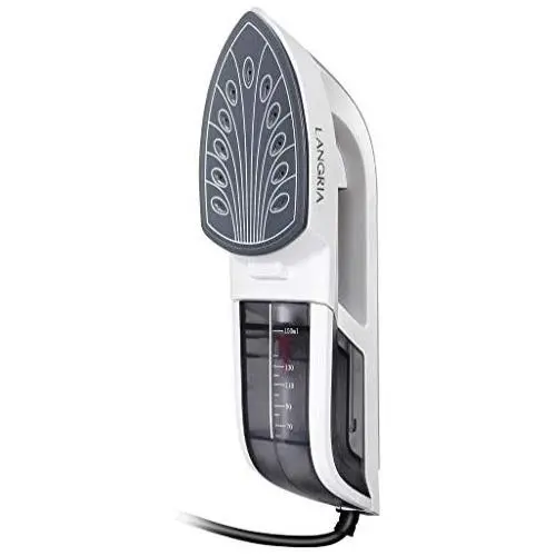 LANGRIA 2 in 1 Garment Steamer 1300W Powerful Handheld Clothes Wrinkle Remover with Detachable Water Tank, Horizontal & Vertical Ironing, 40s Fast Heat-up, Portable for Home and Travel Use, White