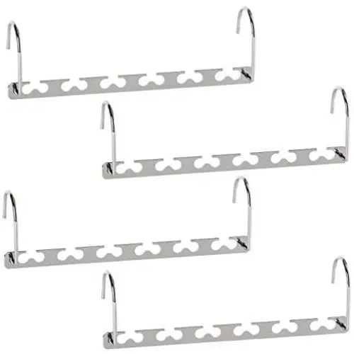 Giftol Space Saving Hangers Metal Hanger Magic Cascading Hanger Closet Clothes Organizer(4 Pack)
