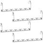 Giftol Space Saving Hangers Metal Hanger Magic Cascading Hanger Closet Clothes Organizer(4 Pack)