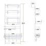 WEKA Multiuse Multilayer 5 Layers Refrigerator Side Shelf Iron Rack Storage Hanger Oganizer Tool