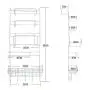 WEKA Multiuse Multilayer 5 Layers Refrigerator Side Shelf Iron Rack Storage Hanger Oganizer Tool